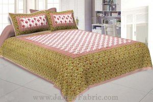 Wholesale Floral BedSheet Double Bed with Brown Base