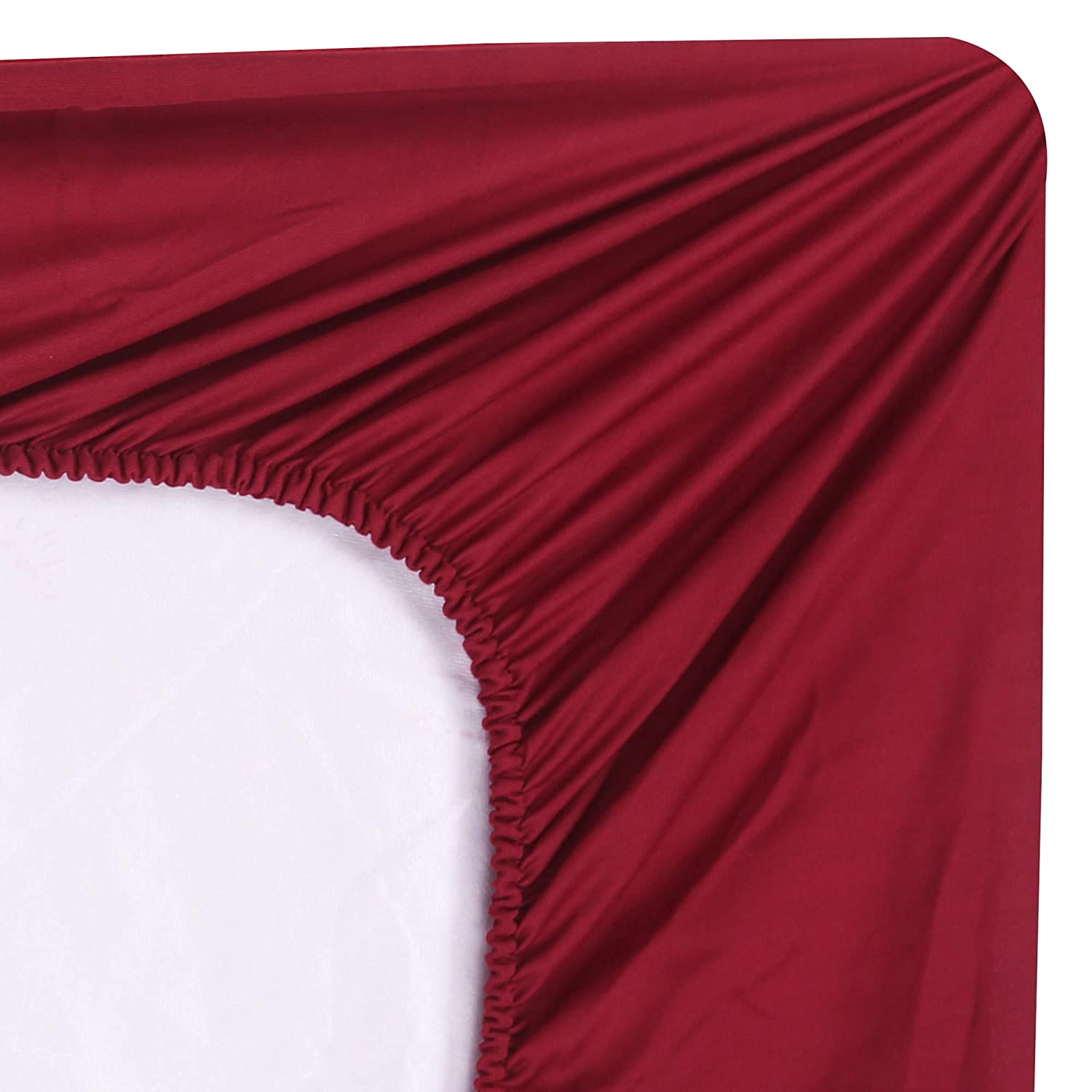 Heavy Quality Red Terry Cotton Waterproof and Elastic Fitted Through Out Double Mattress Protector