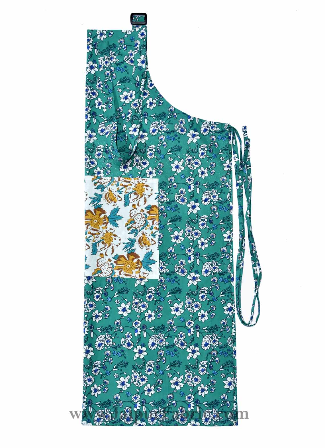 Retro bale sea green apron