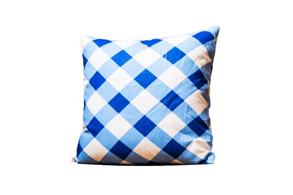 Blue checkered Plaid Pattern Cushion Cover