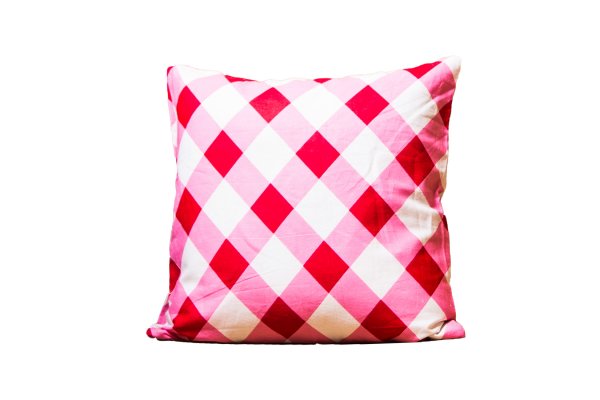 Pink checkered Plaid Pattern Cushion Cover