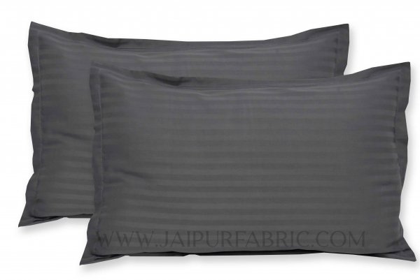 Grey Color Pillow Cover Pair