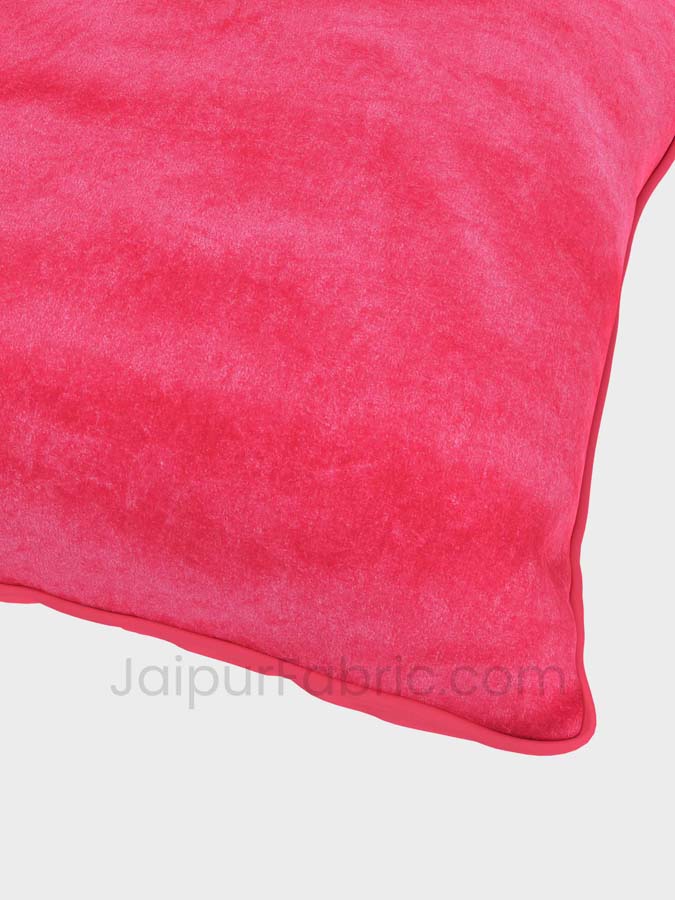 Pink  Decorative Super Soft Velvet Cushion Cover
