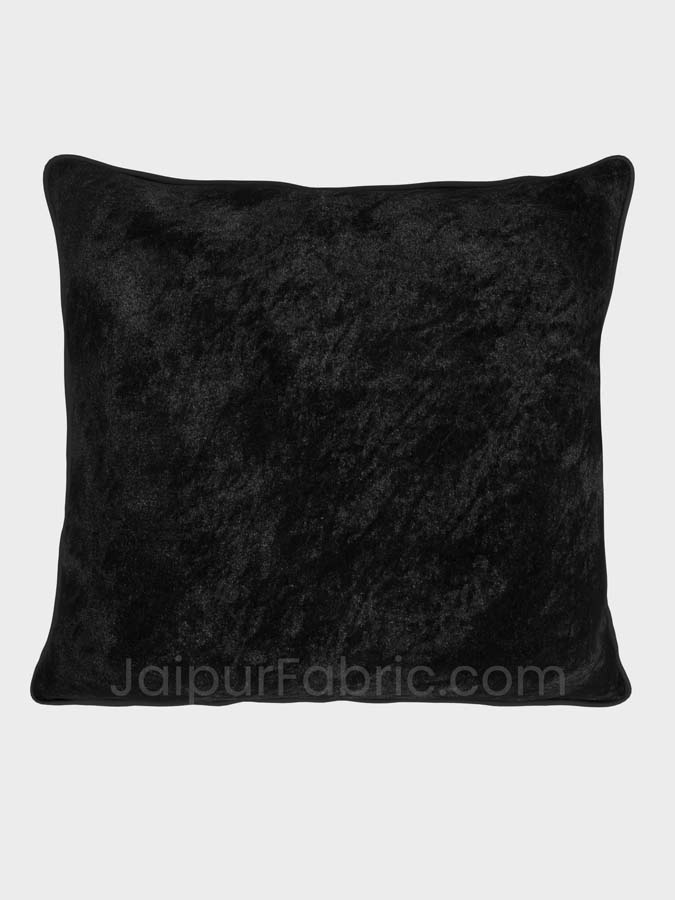 Black Decorative Super Soft Velvet Cushion Cover