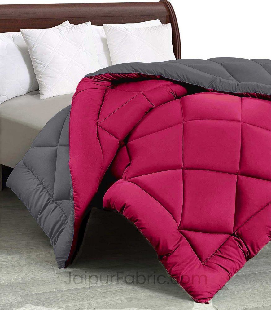 Red-Grey  Double Bed Comforter
