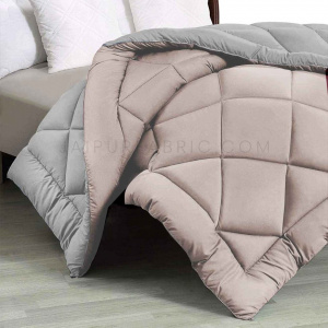 Beige Grey Double Bed Comforter