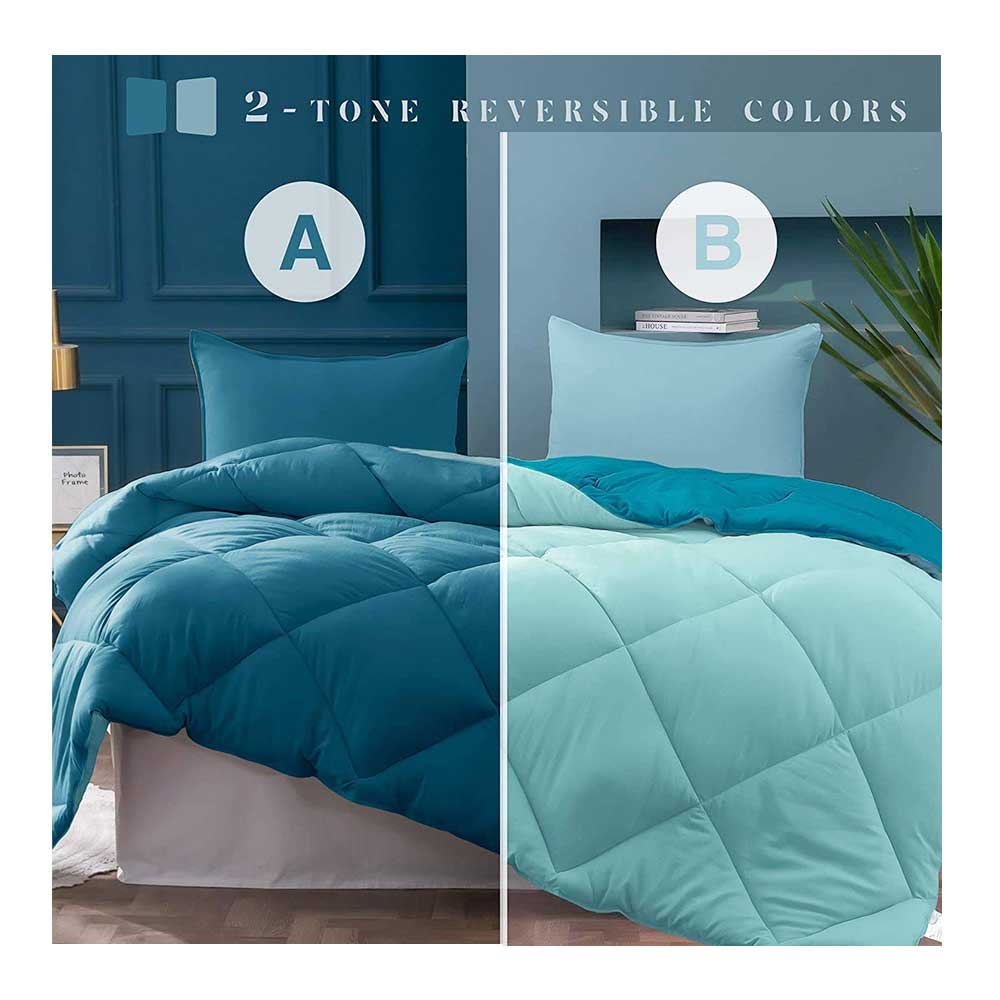 Ocean Blue Teal Blue Double Bed Comforter