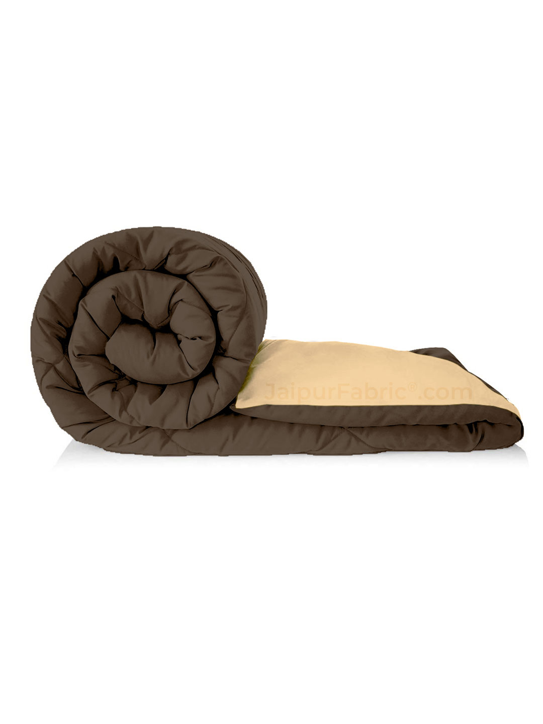 Off White Dark Brown Single Bed Comforter