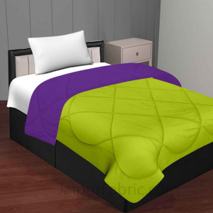 Purple Green Single Bed Comforter