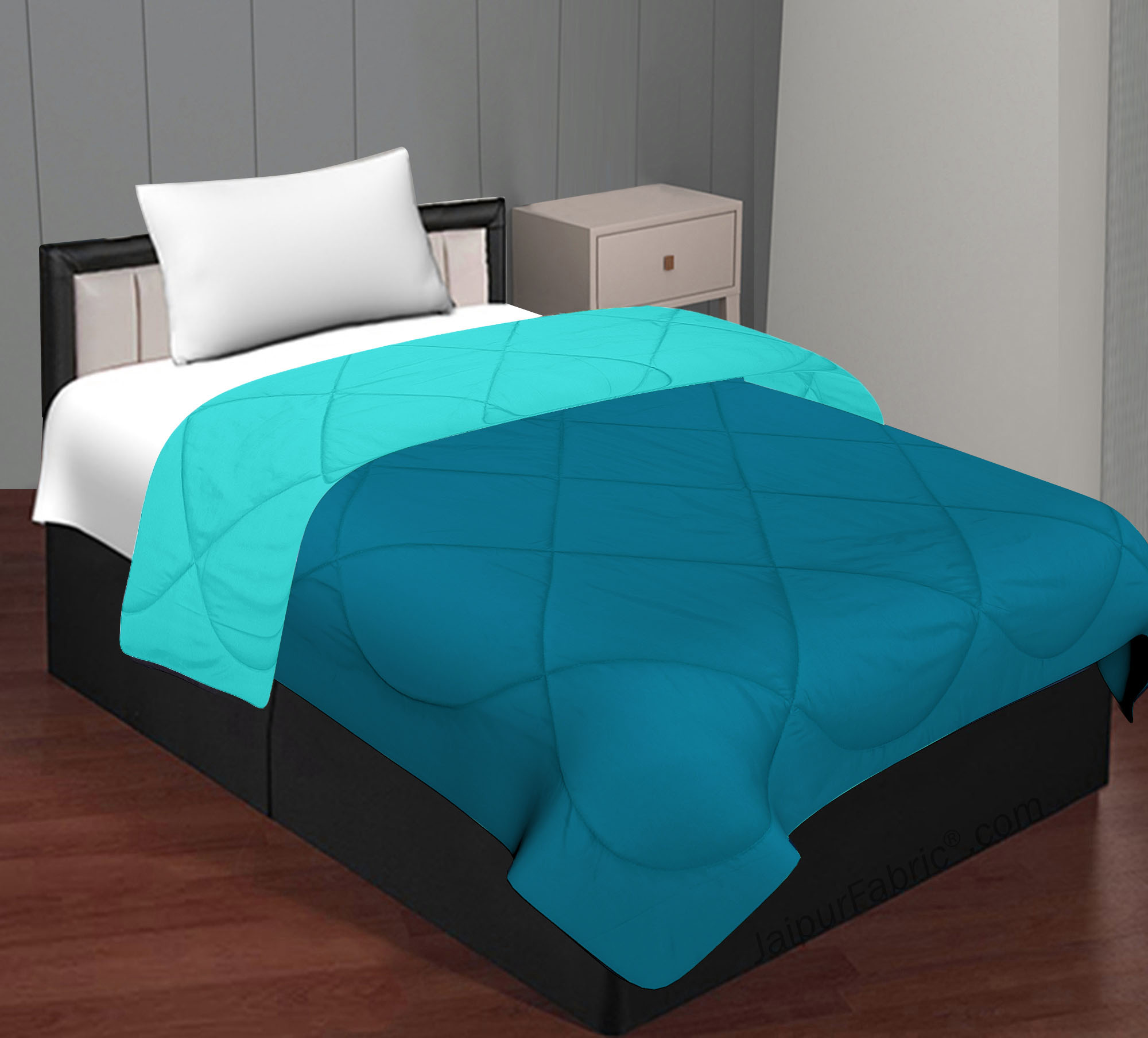 Teal Blue - Aqua Green Single Bed Comforter
