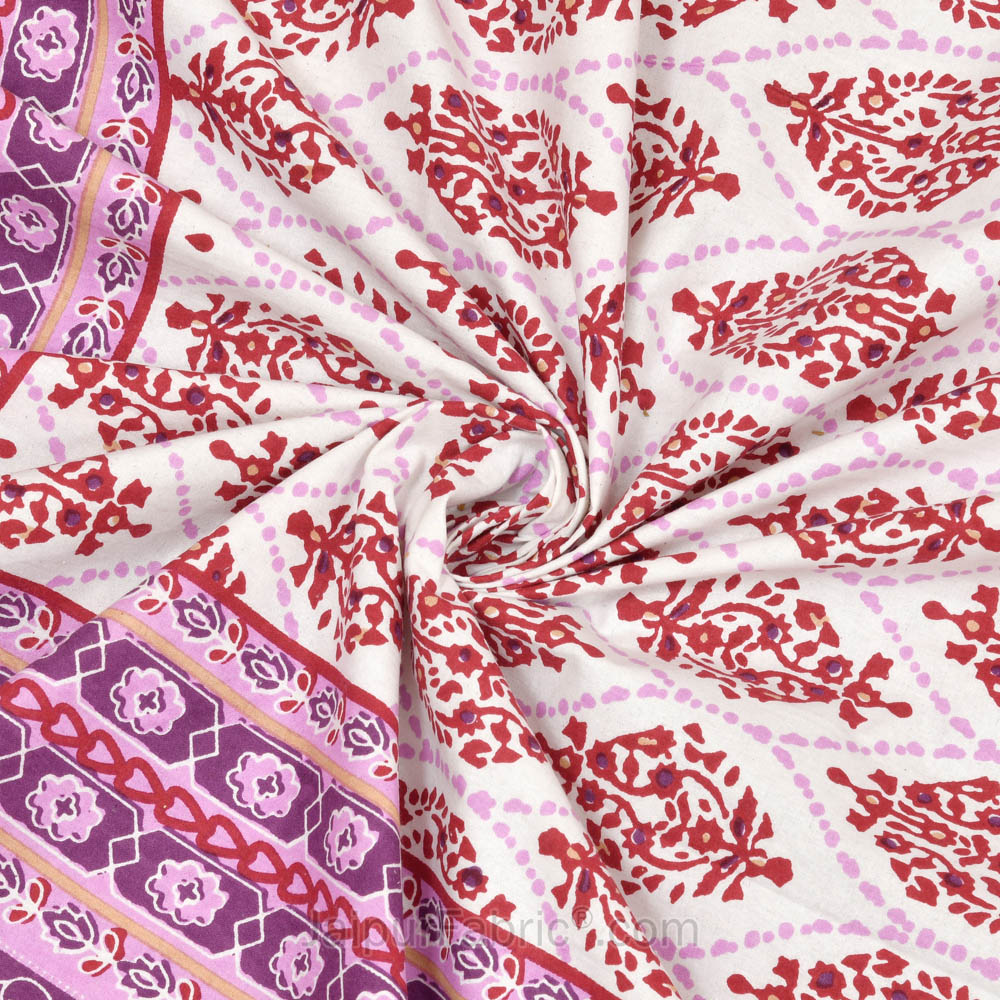 Welcom Tyohaar Pink Double Bedsheet