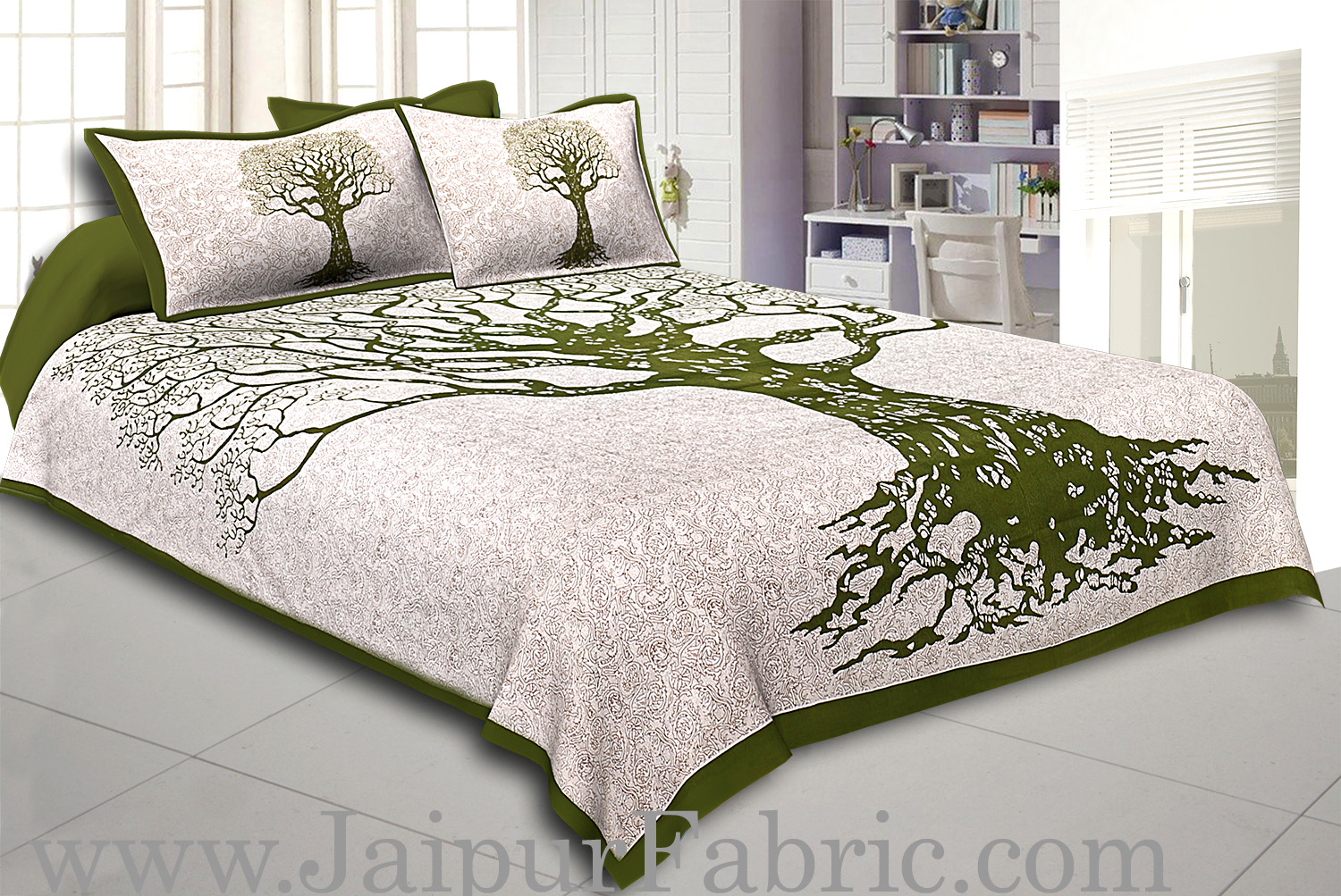 COMBO105 Beautiful Multicolor 4 Bedsheet + 8 Pillow Cover