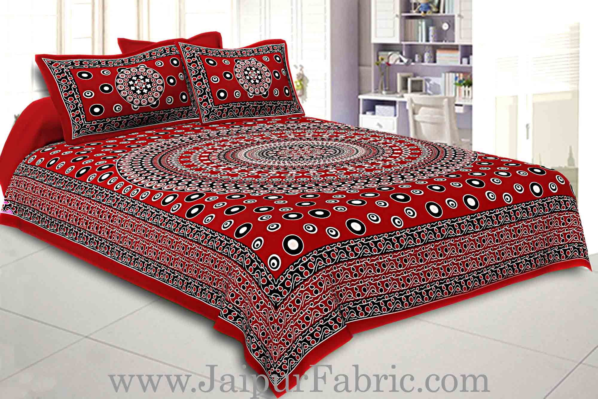 COMBO352 Beautiful Multicolor 2 Bedsheet + 4 Pillow Cover