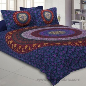 Purple Double Bedsheet Indian Mandala Tapestry Hippy Tapestries Hippie Beach Throw