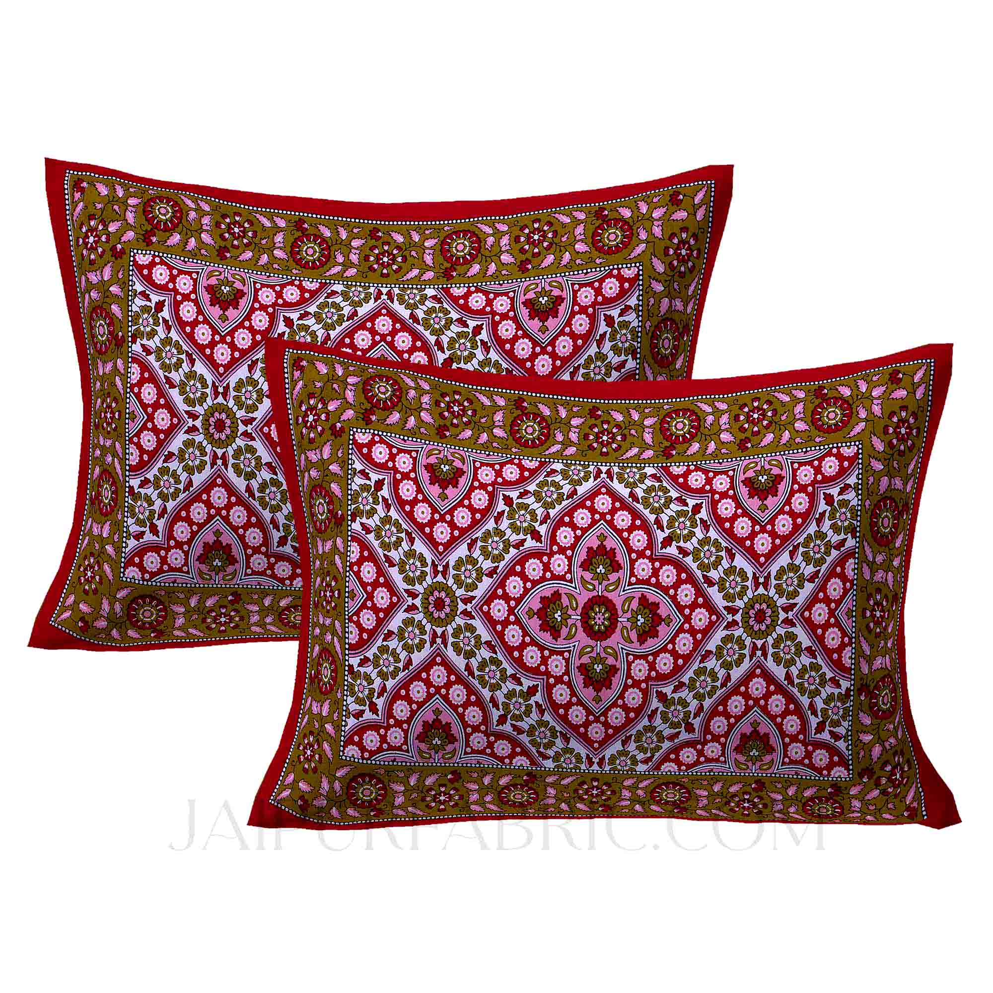 Red Kalamkari Double Bedsheet
