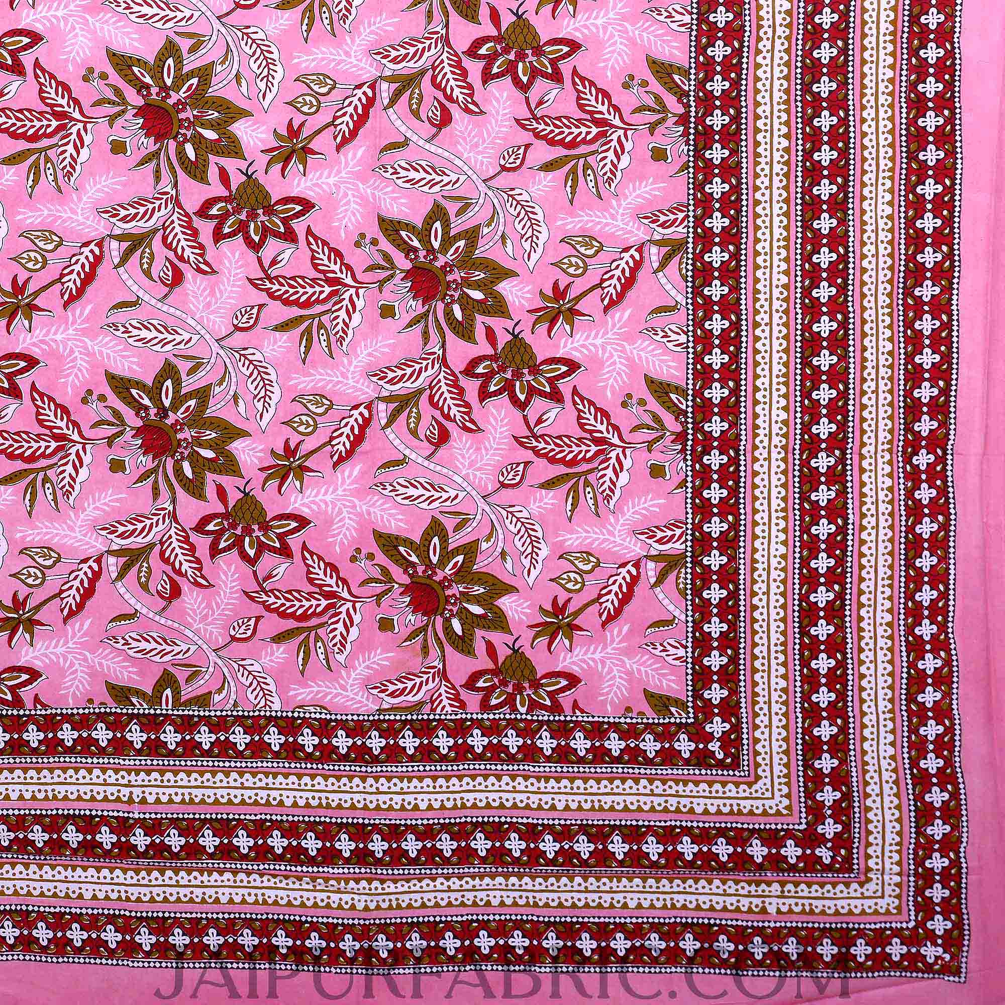 Pink Floral Garth Double Bedsheet