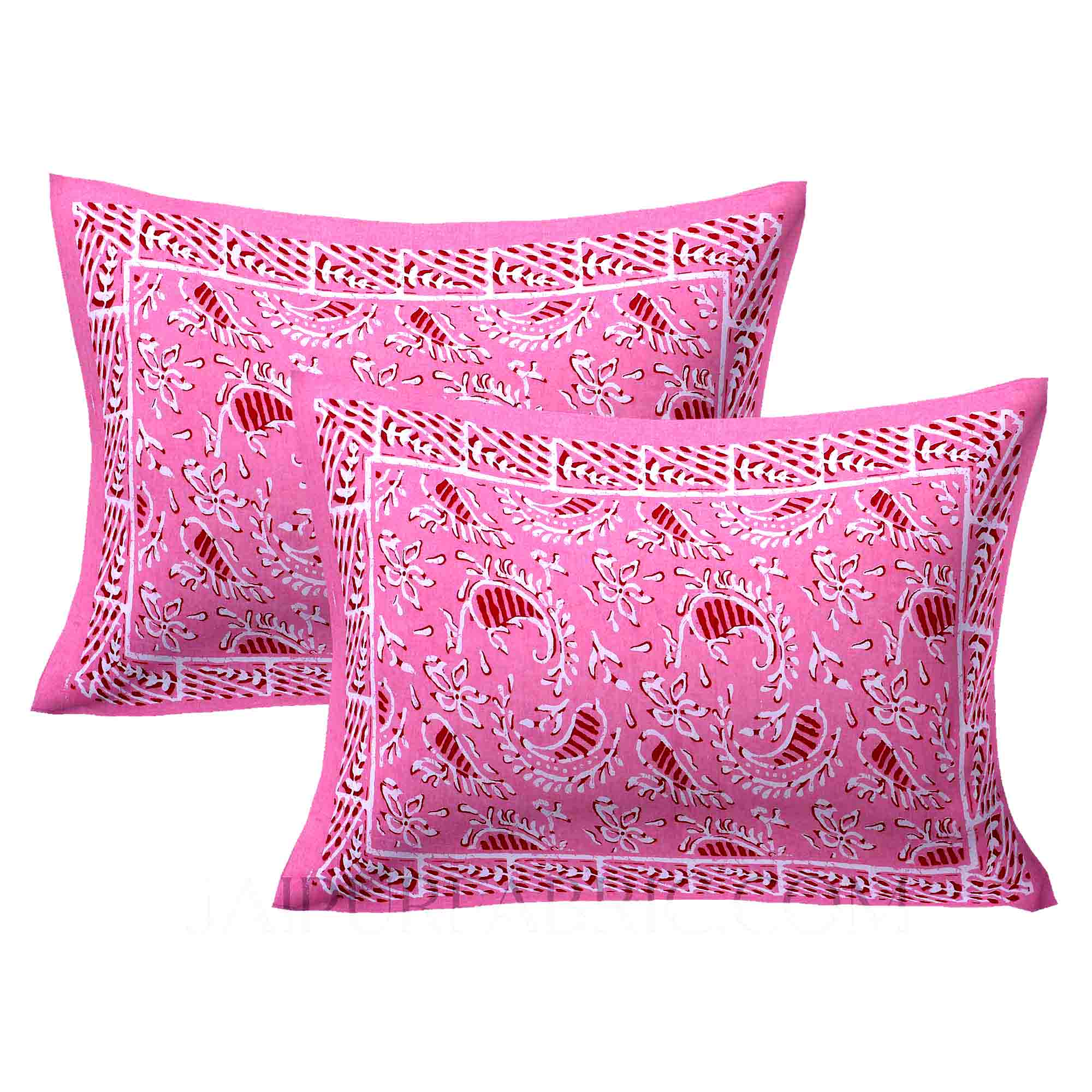 Pink Artistic Paisley Double Bedsheet