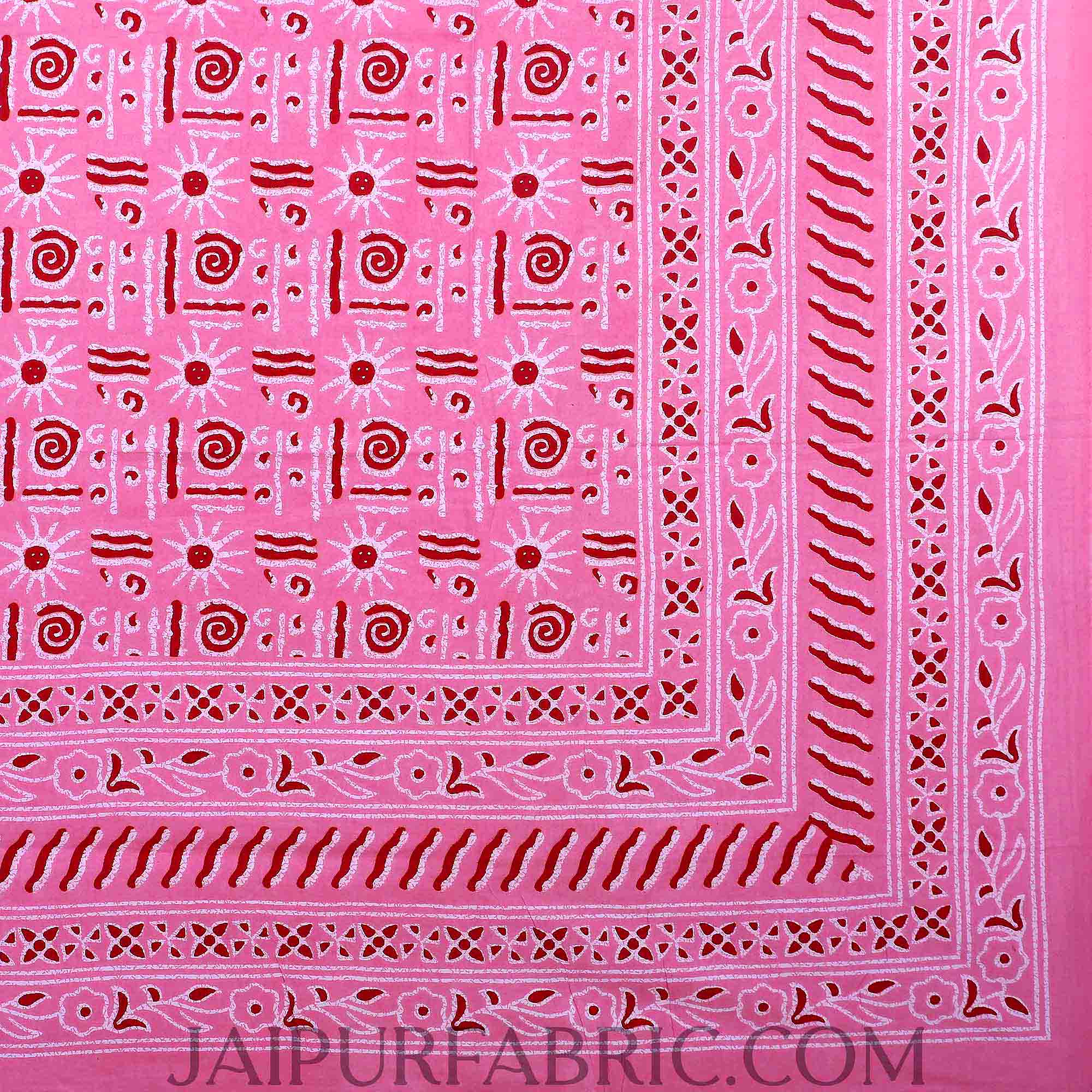 Pink Modern Art Double Bedsheet