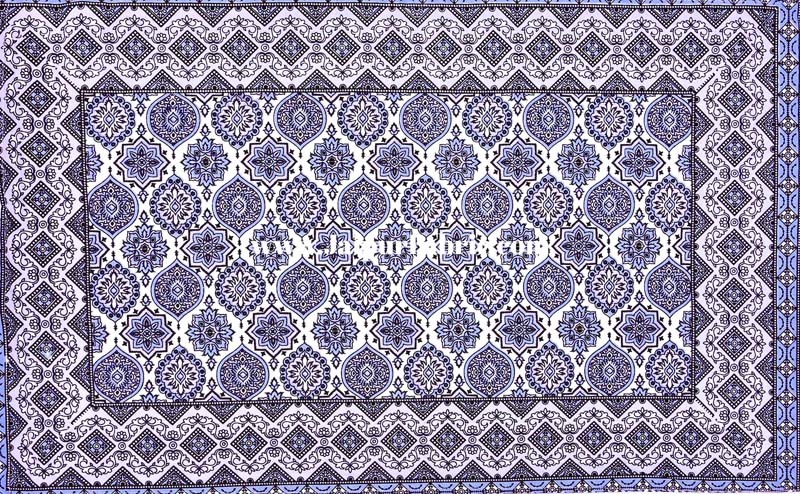 Ethnic Charm Purple Double Bedsheet