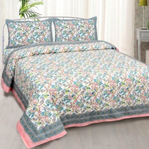 Fantastic Flowers Colorful Double Bedsheet