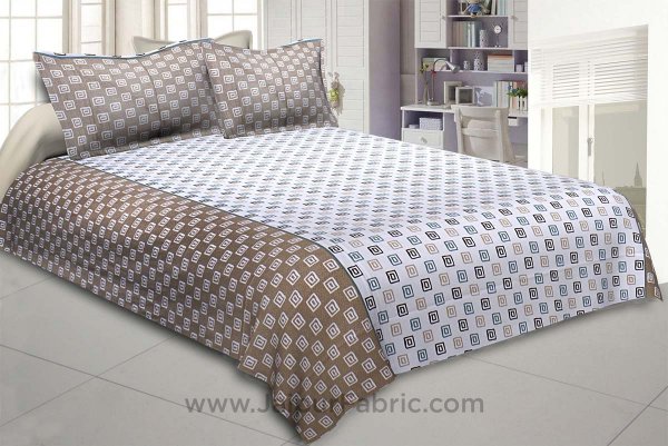 The Good Life Brown Double BedSheet