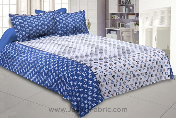 The Good Life Blue Double BedSheet
