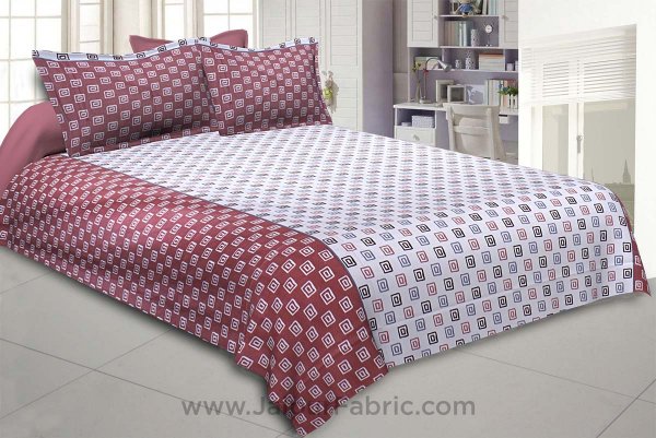 The Good Life Red Double BedSheet