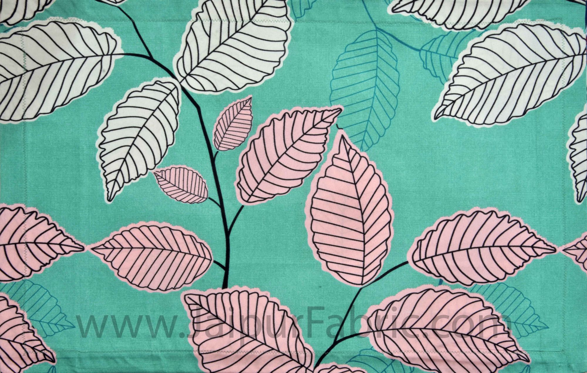 Leafy Pista Green Double Bedsheet