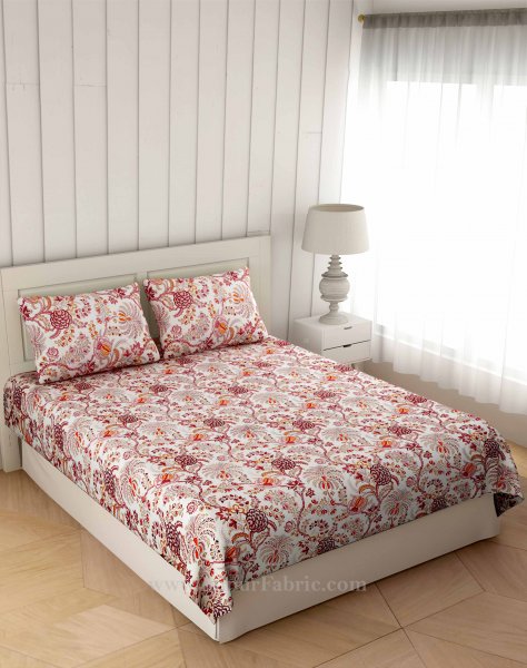 Efflorescent Pink Double Bedsheet