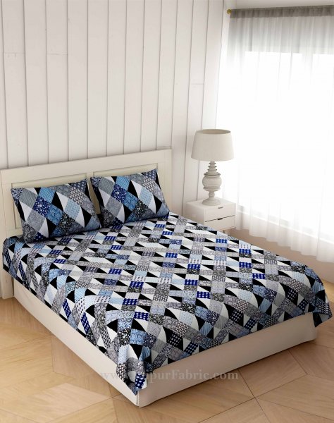 Flamboyant Blue Double Bedsheet