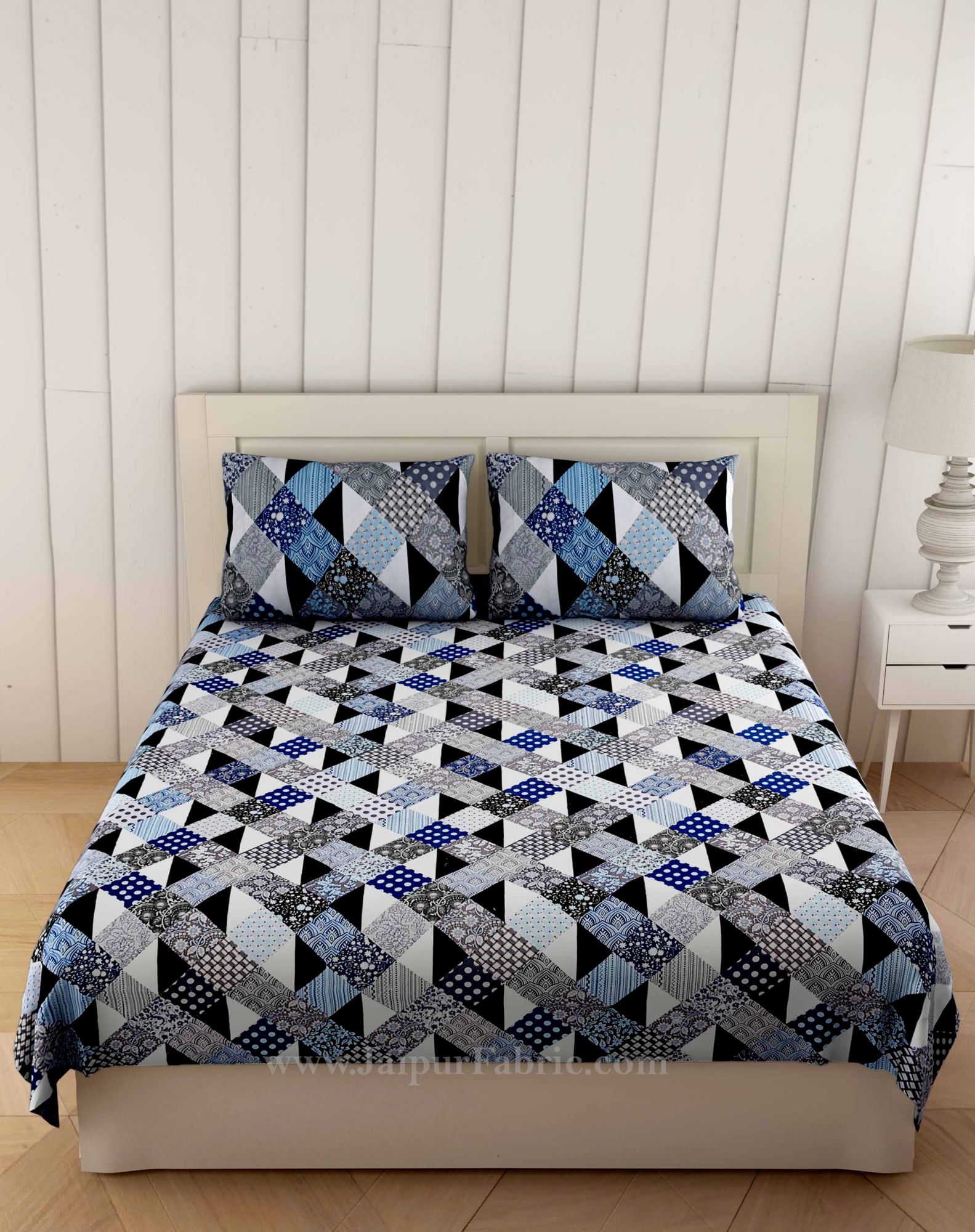 Flamboyant Blue Double Bedsheet