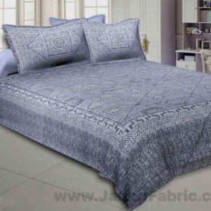 Pearl Array Grey Double Bedsheet