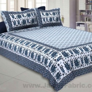 Royal Sawari Blue Double Bedsheet