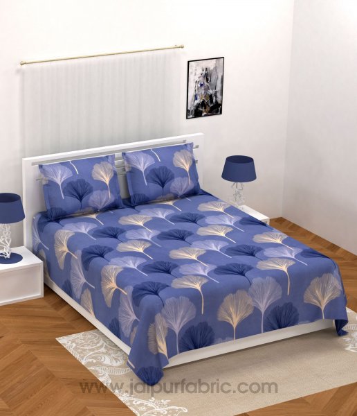 Colossal Flower Blue Brown Super-soft Bedsheet