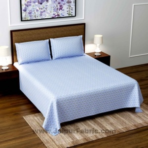 Sky Blue Super Soft Double Bedsheet