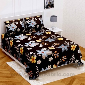 Dark Brown Super Soft Double Bedsheet