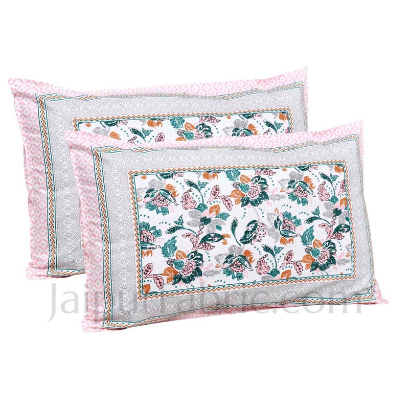 Phalgun Pink Cotton Double Bedsheet