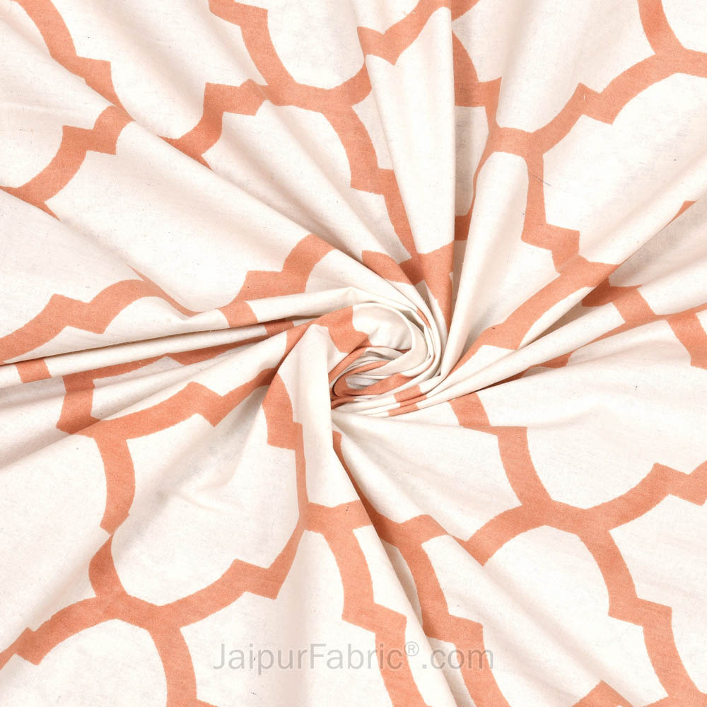 Hypnotic Trap Orange Double Bedsheet