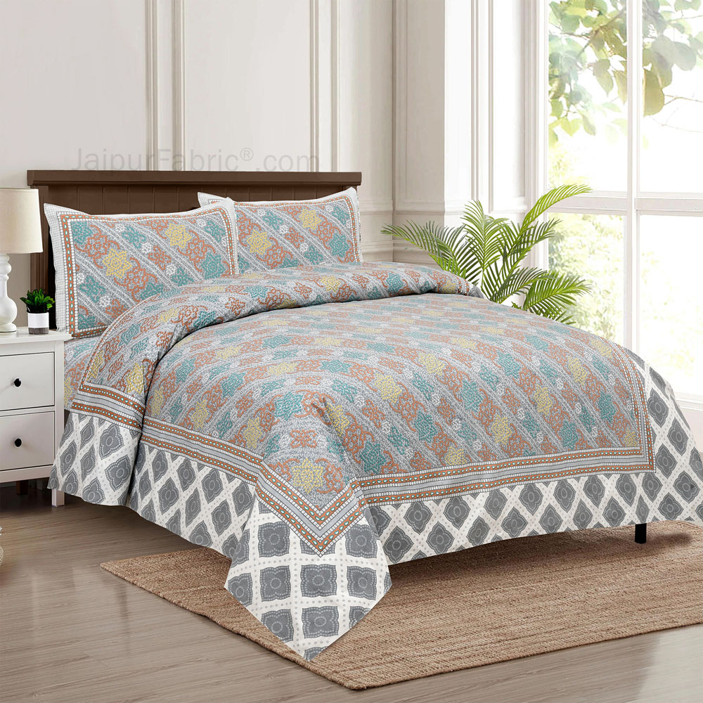 Sober Beauty Jaipur Fabric Double Bed Sheet