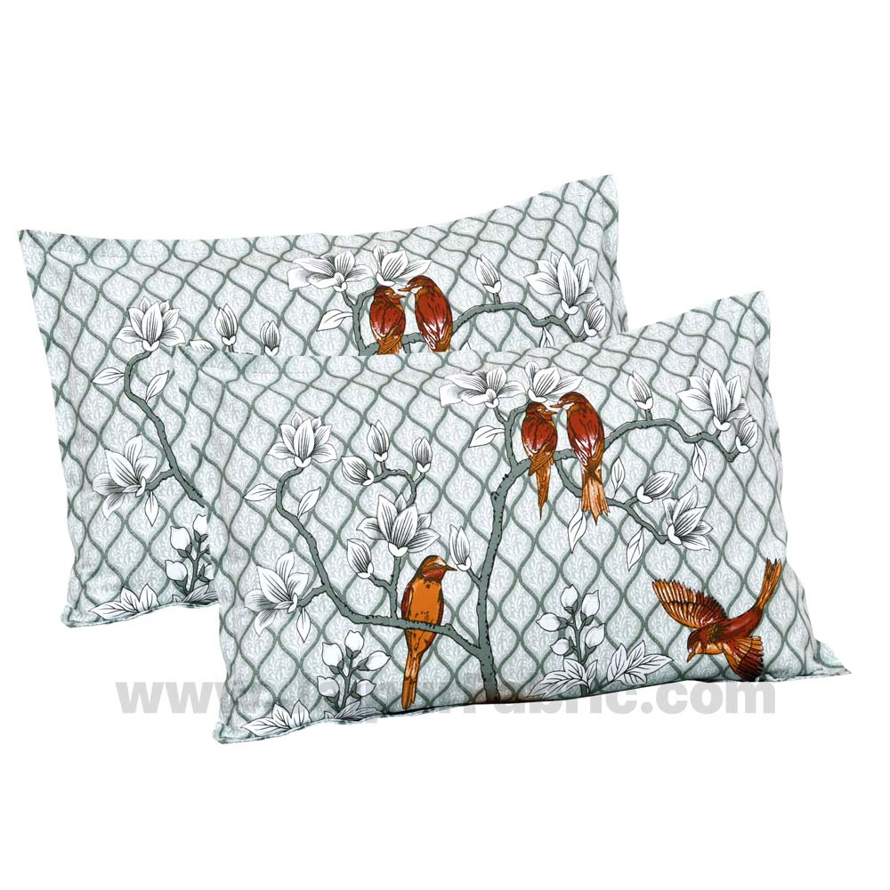 Silver Sparrow Cotton King Size Bedsheet