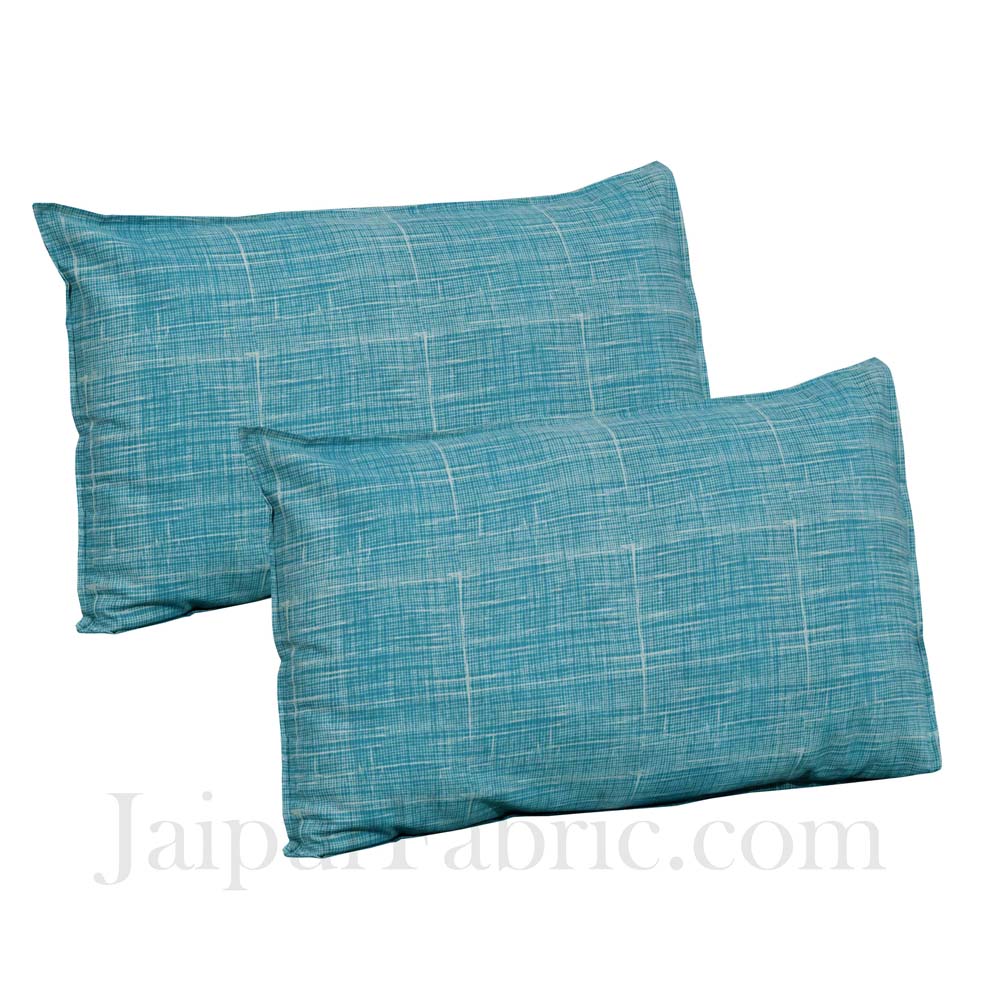 Jaipur Fabric Sea Green Classic Trendy Cotton Double Bedsheet