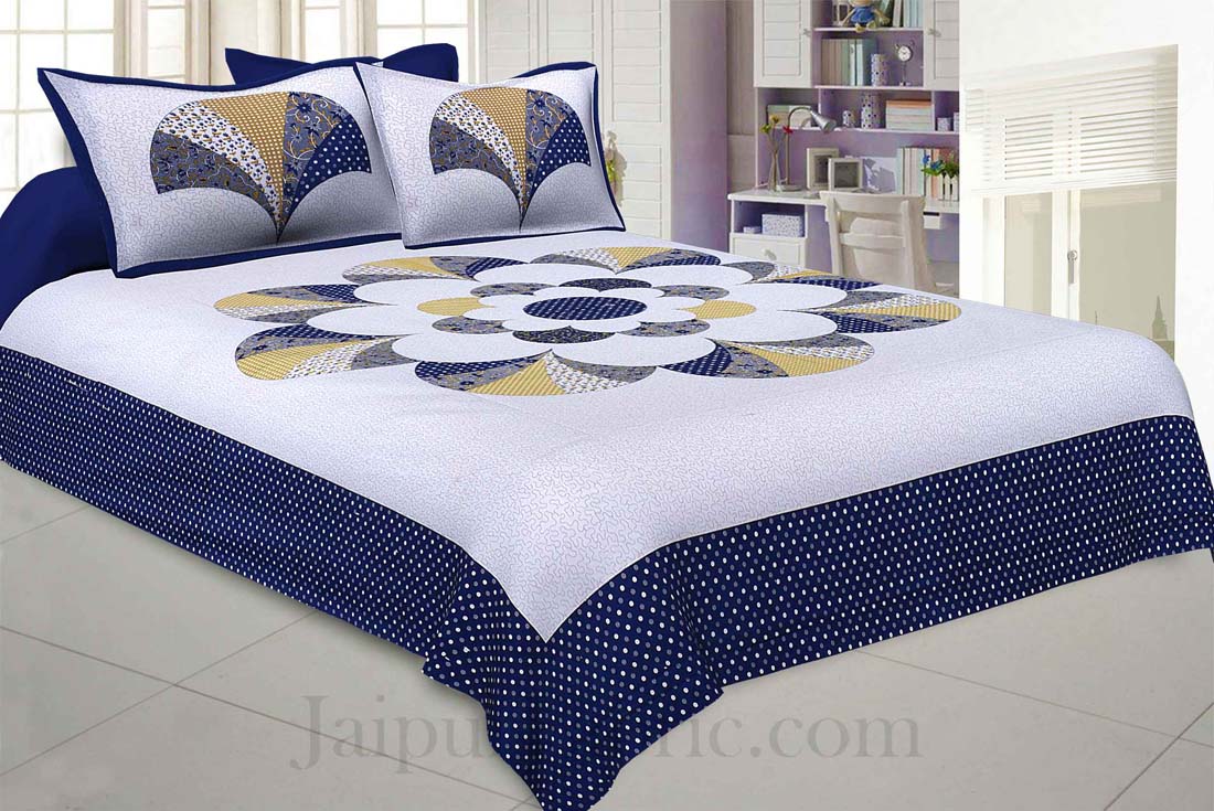 Garden By The Bay Blue Double Bedsheet