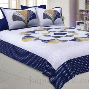 Garden By The Bay Blue Double Bedsheet