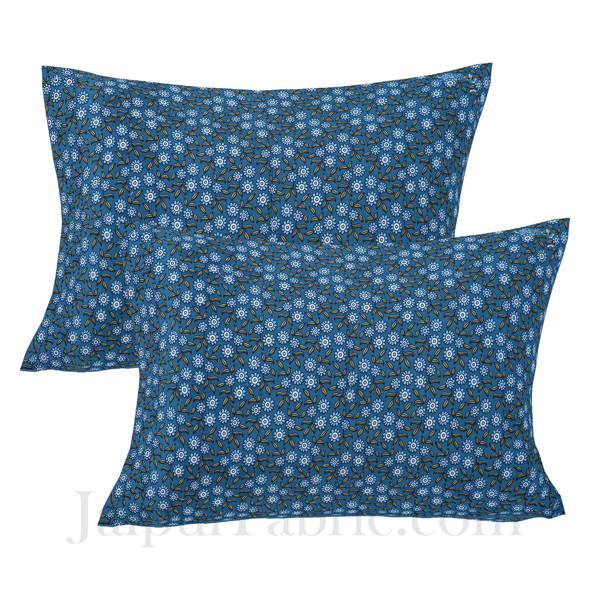 Jaipuri Jharokha Blue Double Bedsheet