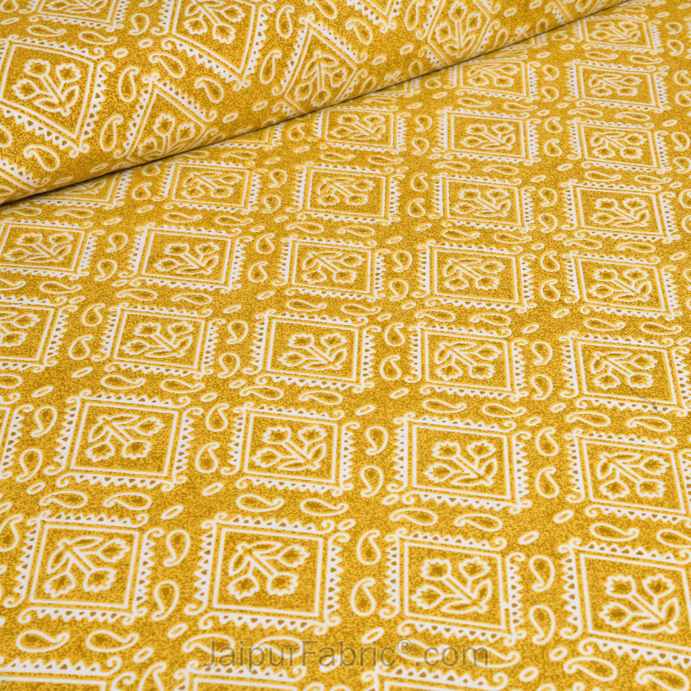 Caramely Jaipur Fabric Double Bed Sheet
