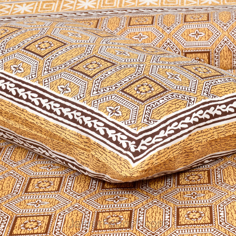 Flaxen Arcade Jaipur Fabric Double Bed Sheet