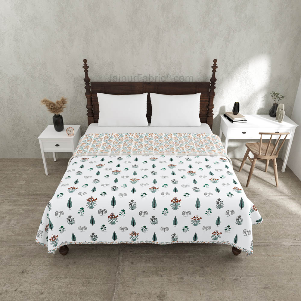 Green Pacific Pure Cotton Double Bed Dohar