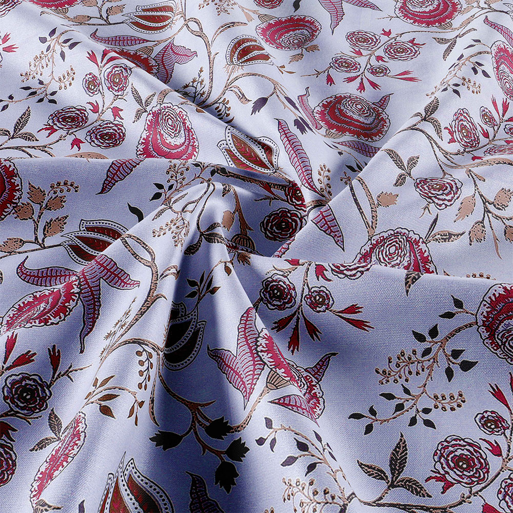 Pure Cotton Refreshing Floral Reversible Double Bed Blanket/ Duvet/Quilt/AC Dohar
