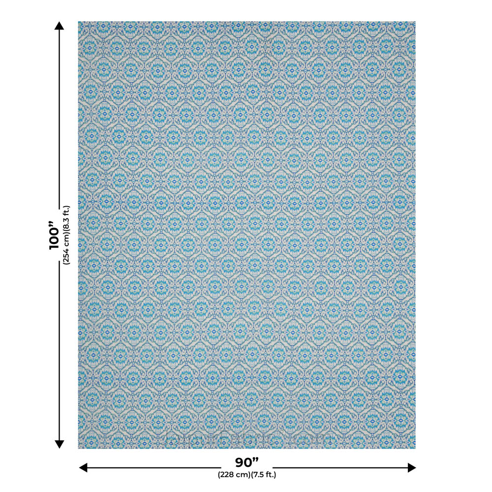 The Illusion Blueish Double Bed Dohar Blanket