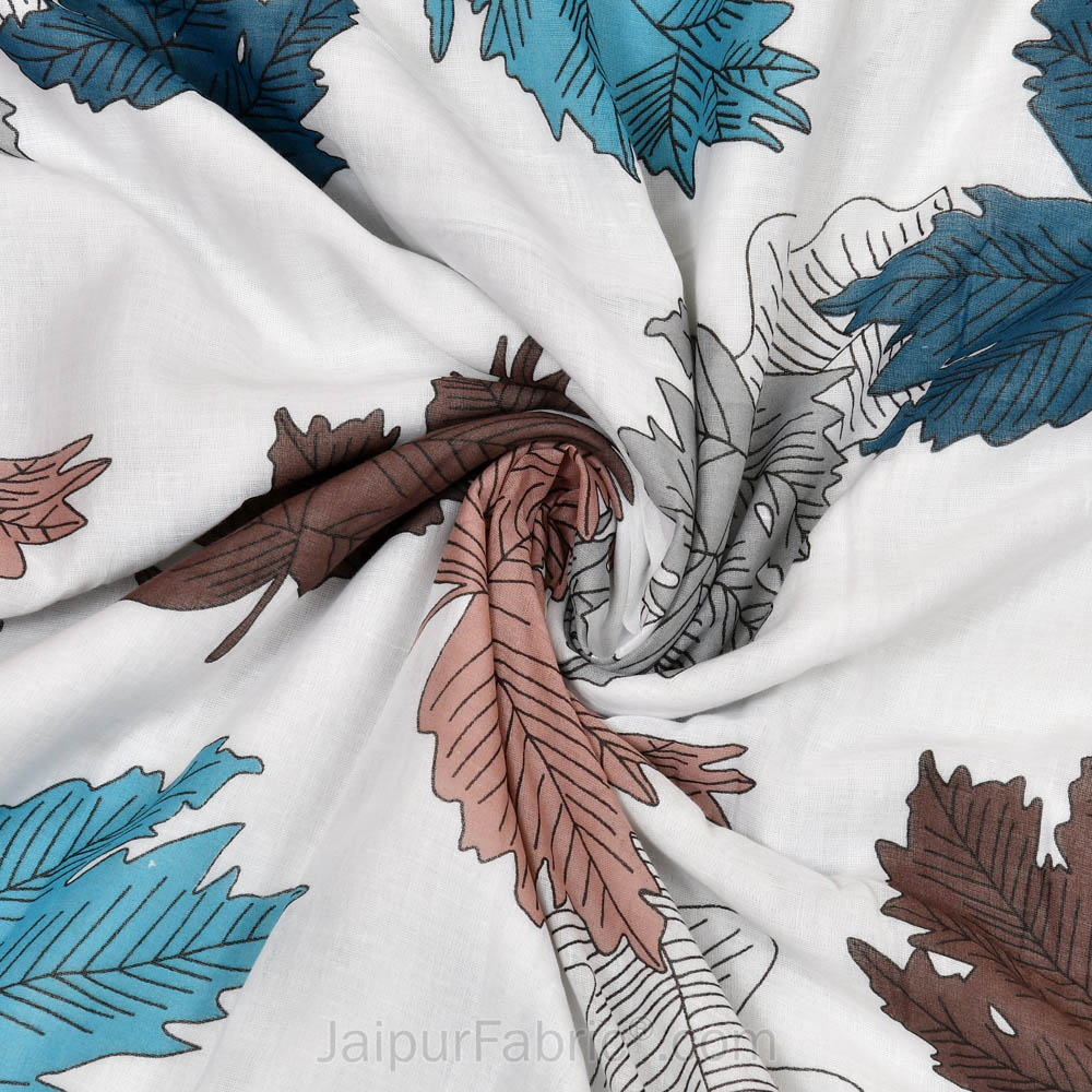 Maple Leaf MultiColor Double Bed Dohar Blanket